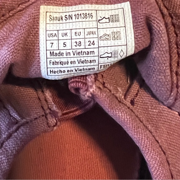 Sanuk Heather Rose Pair O DICE slip on flats! 7 - Picture 2 of 6